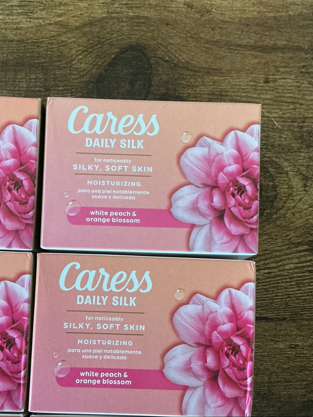 Caress Daily Silk Soap Bar - White Peach & Orange Blossom - Peach/Pink - Picture 5 of 8